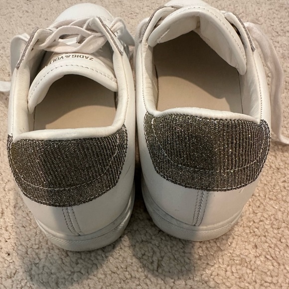 Zadig & Voltaire white sneakers with stones trim - barely worn - Picture 3 of 4